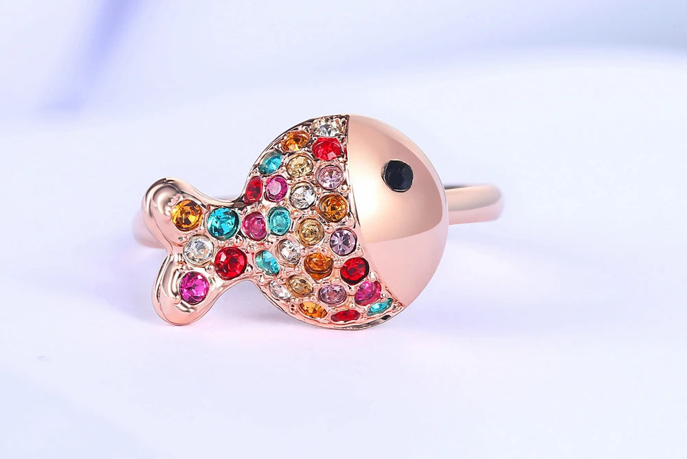 Bague poisson enchanté