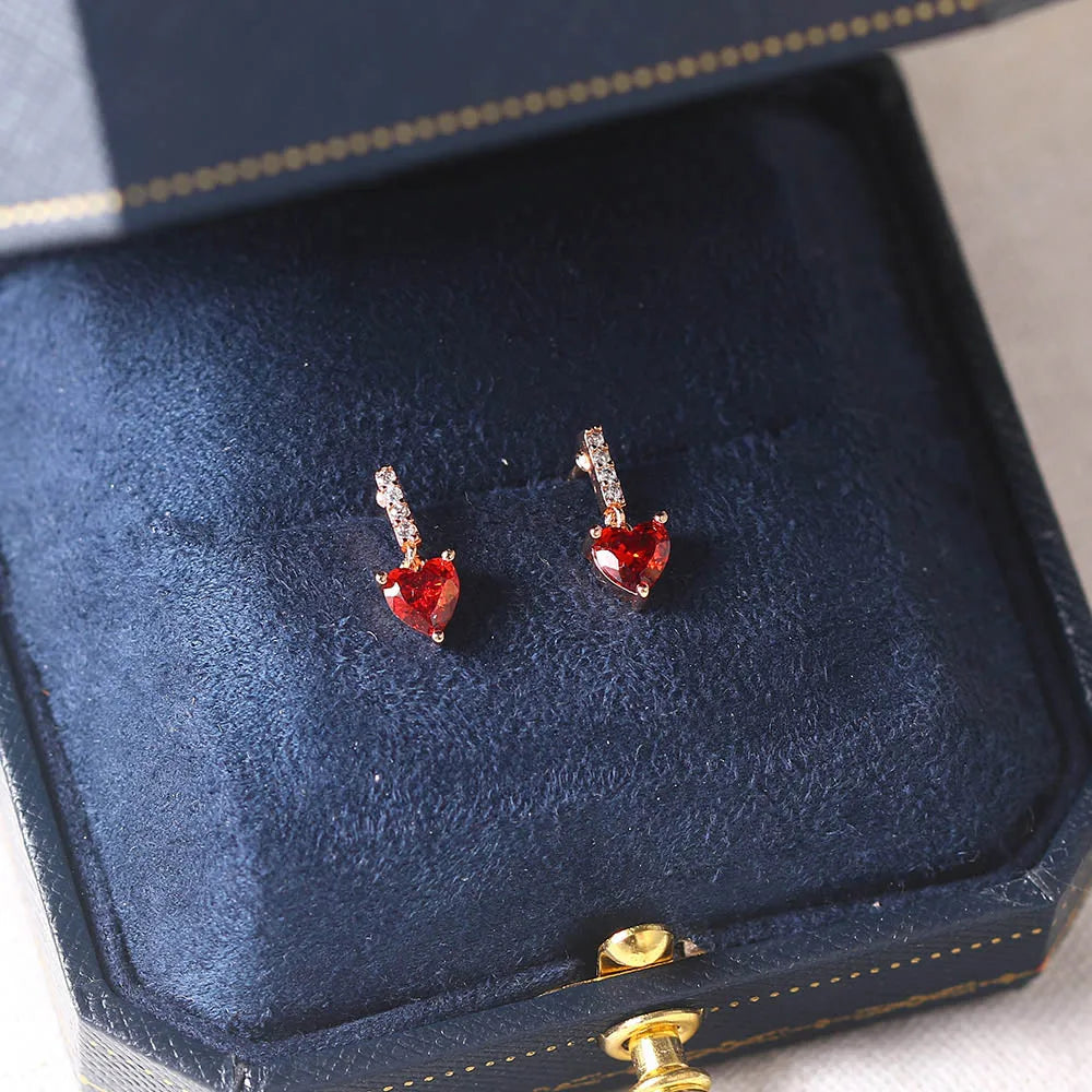 Boucles d'oreilles coeur d'amour